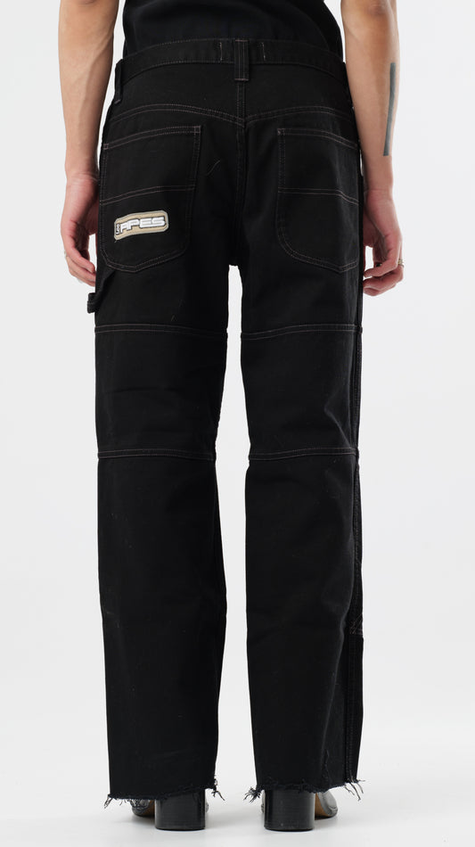 LEE PIPES 1990s CONTRAST STITCH TROUSERS (w30)