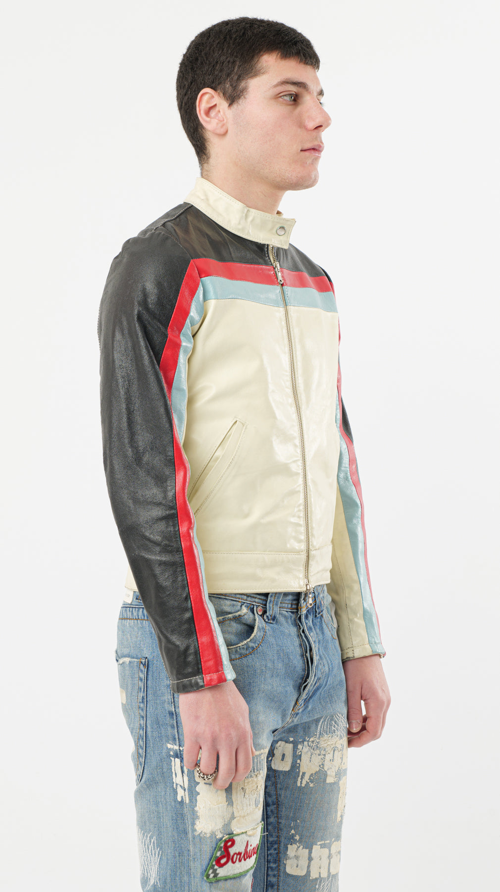 RACER LEATHER JACKET 2000s (S)