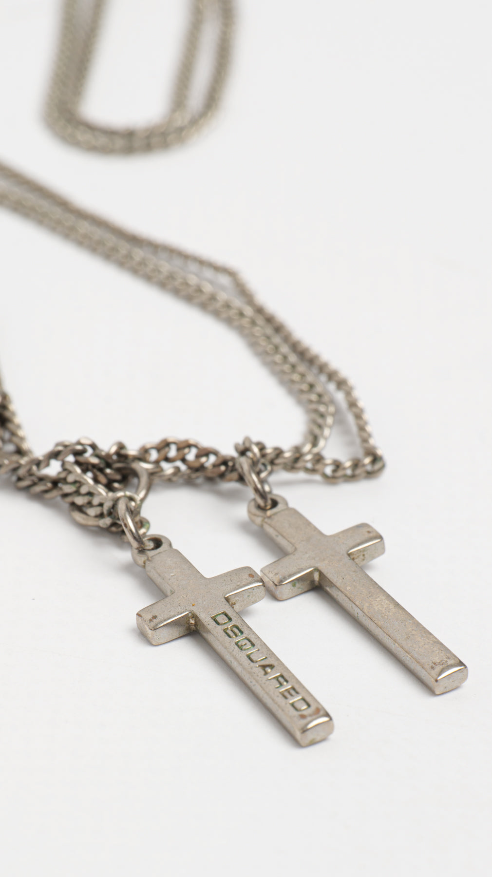 DSQUARED 2000s GOTHIC CRUCIFIED NECKLACE