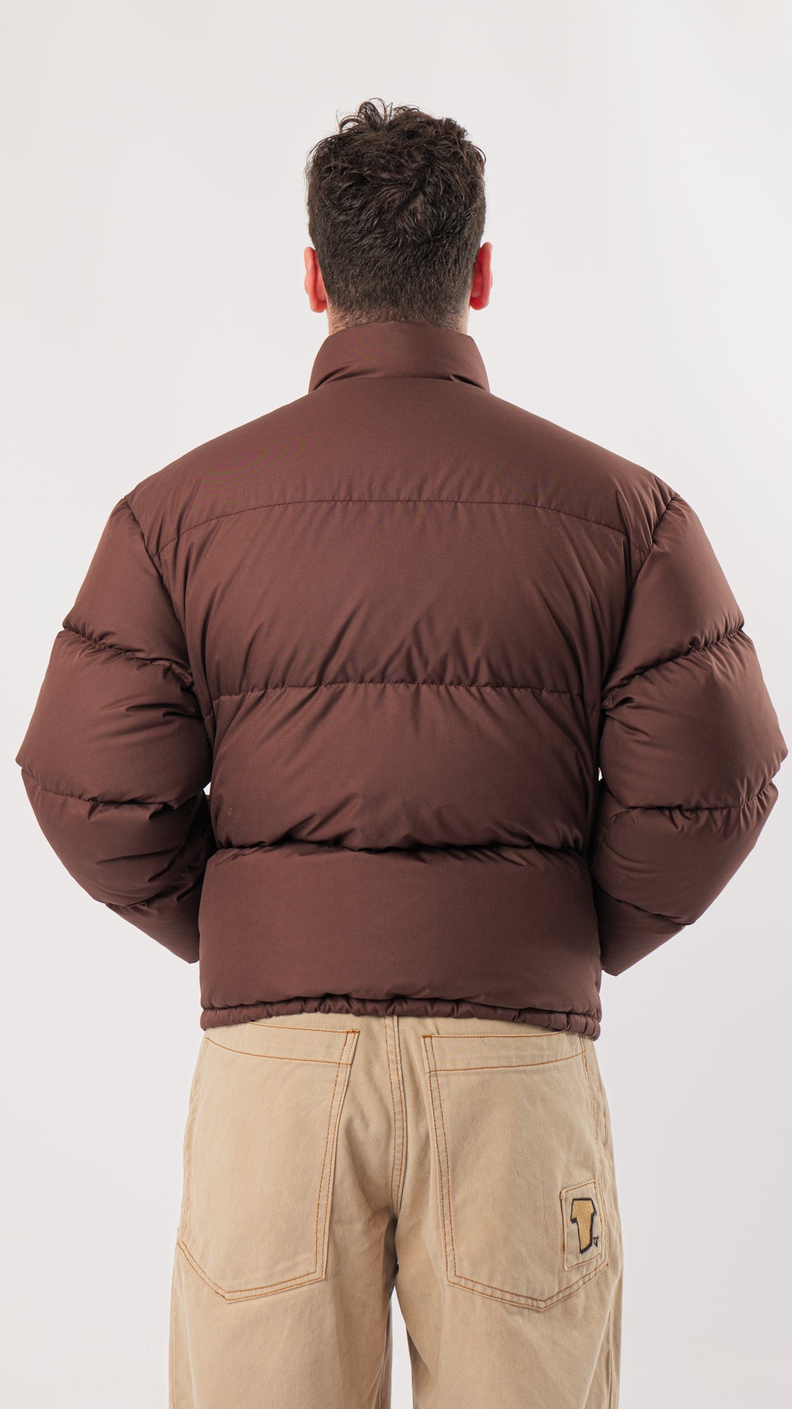 1980s MONCLER GRENOBLE BROWN DOWN JACKET (M)