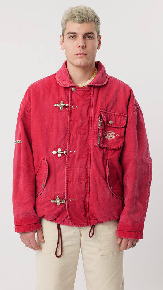 ENERGIE FW 97/98 RED UTILITY STUFFED JACKET (M/L)